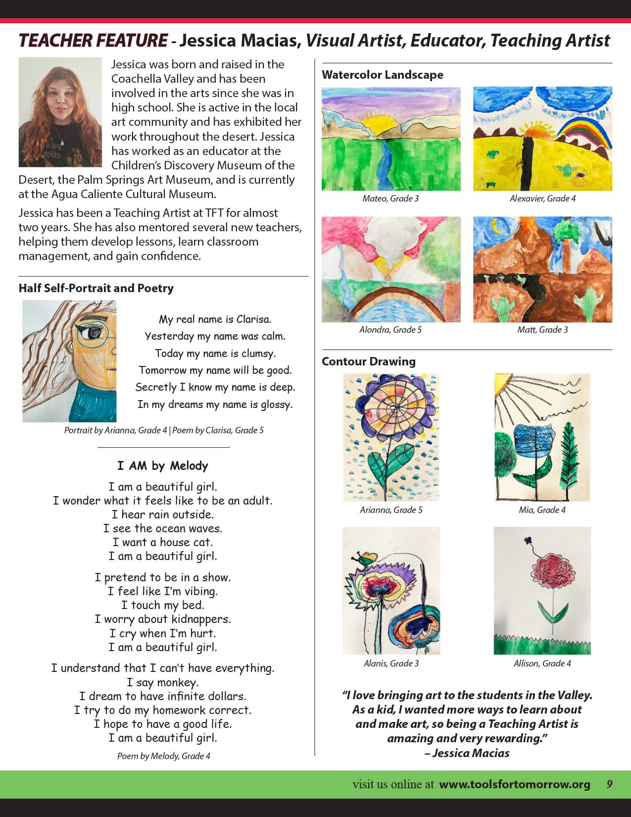 Teacher Feature - Jessica Macias, Visual Artist, Educator, Teaching Artist